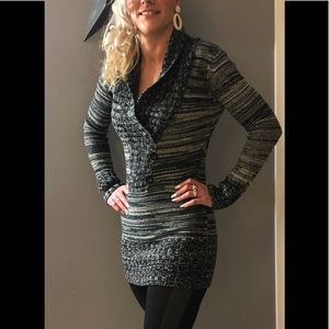 Grey/black sweater dress by Say What? Size medium